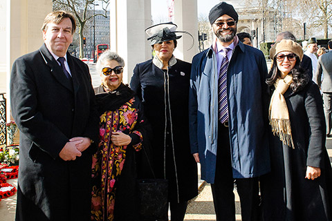 With the Rht.Hon John Wittingdale MP – SoS DCMA and Baroness P. Scotland QC (Secretary General of the Commonwealth) Chairman Inderjeet Singh Nijhar, Baroness Flather.